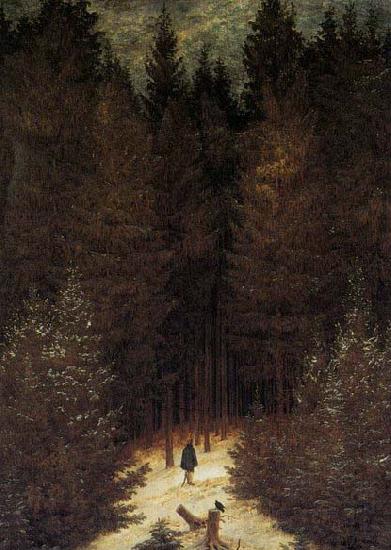 Caspar David Friedrich ) The Chasseur in the Forest